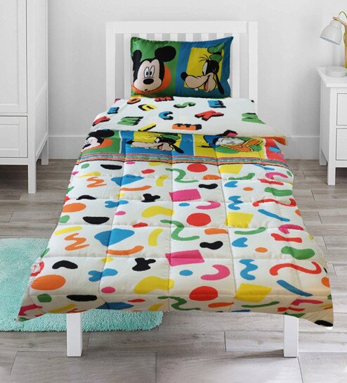 Buy Disney Mickey Mouse Alphabets Comforter Set By Cot Candy