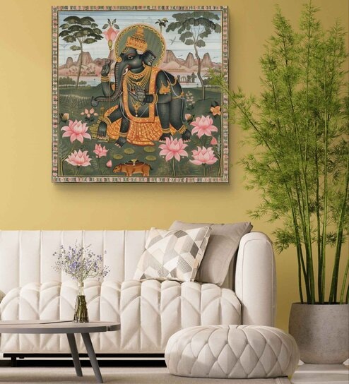 Divinity Bloom 16inx20in Gallery Wrap Canvas Painting for Living Room