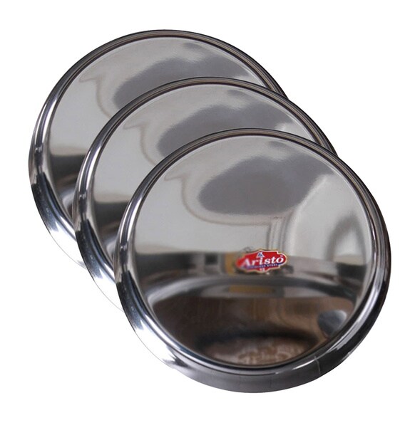 Buy Metallics Metal Dinner Plates 3 pieces by Aristo Online Metal