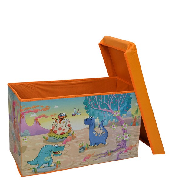 Buy Dinosaur Storage Box in Yellow by Riance Creations Online Kids