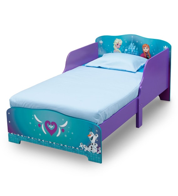 Buy Disney Frozen Wooden Toodler Bed in Blue Colour by Cot & Candy ...