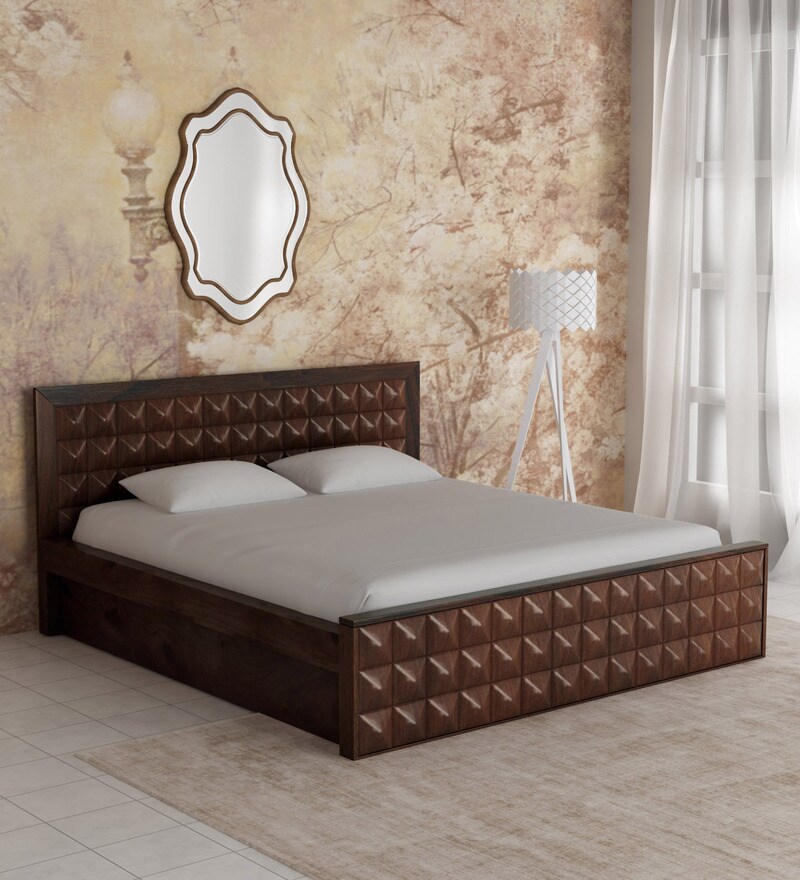 Buy Diamond King Bed With Storage by Evok Online Contemporary King