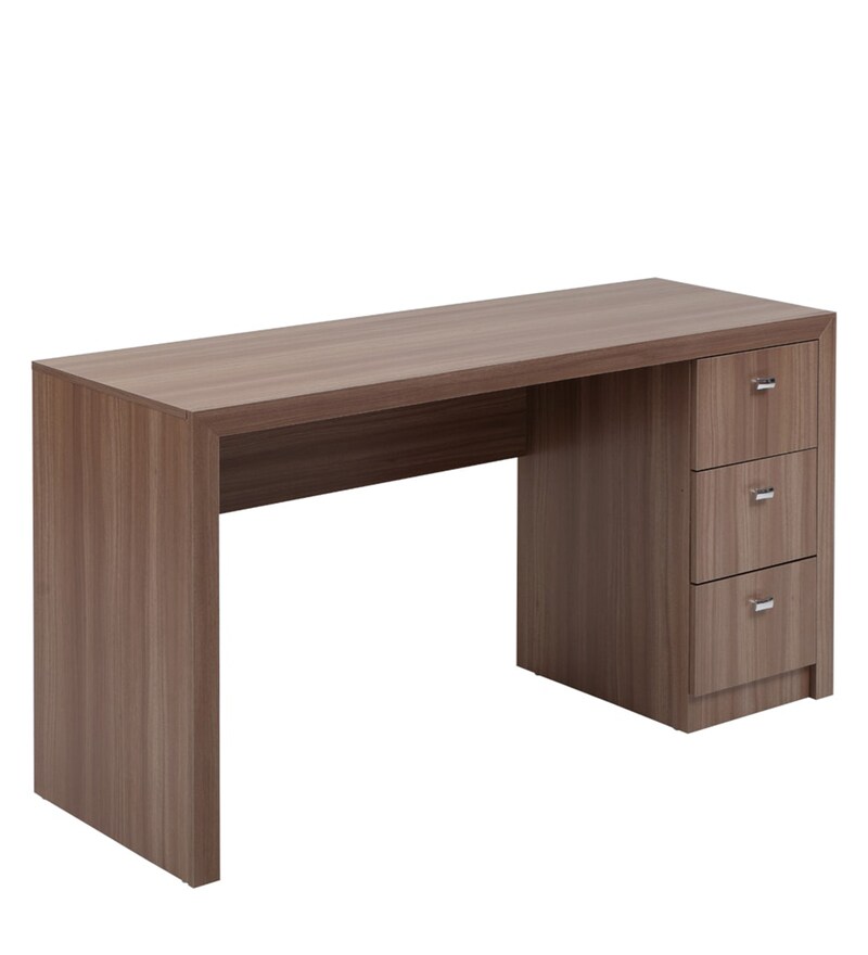 Buy Diego Office Desk In Light Brown Colour By Evok Online - Modern 