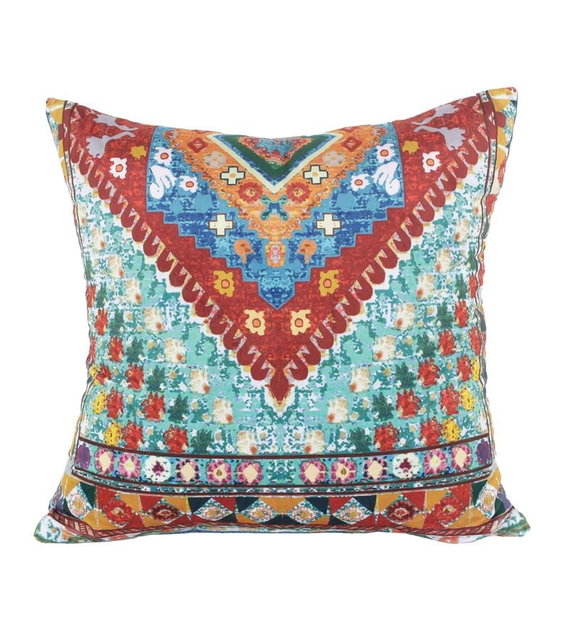 Buy Digital Printed Reversible Velvet 18 x 18 Inch Cushion Covers (Set