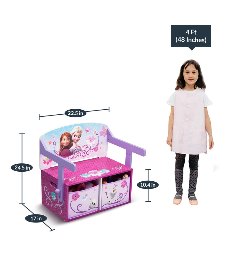 Garden & Outdoors Disney Frozen 3 in 1 Storage Bench and Desk Benches