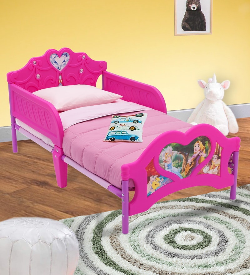 Buy Disney Princess 3d Toddler Bed In Pink Colour By Cot Candy Online Kids Single Beds Kids Furniture Kids Furniture Pepperfry Product