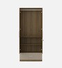 Diago 2 Door Wardrobe In Natural Teak Finish