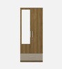 Diago 2 Door Wardrobe In Natural Teak Finish