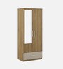 Diago 2 Door Wardrobe In Natural Teak Finish