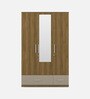 Diago 3 Door Wardrobe In Natural Teak Finish