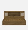 Diago King Size Bed In Natural Teak Finish With Box Storage