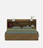 Diago King Size Bed In Natural Teak Finish With Box Storage