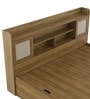 Diago King Size Bed In Natural Teak Finish With Box Storage