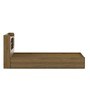 Diago King Size Bed In Natural Teak Finish With Box Storage