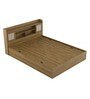 Diago King Size Bed In Natural Teak Finish With Box Storage