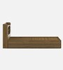 Diago King Size Bed In Natural Teak Finish With Hydraulic Storage