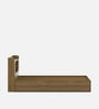 Diago Queen Size Bed In Natural Teak Finish With Box Storage