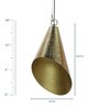 Gold Steel Single Hanging Lights