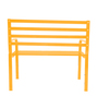 Diamante Metal 2 Seater Park Bench in Yellow Colour