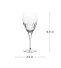 Luigi Bormioli Diamante Glass  Transparent 380 Ml Glass (Set Of 4) Wine Glasses