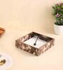 Diamond Brown Wood Tissue Holder