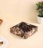 Diamond Brown Wood Tissue Holder