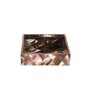 Diamond Brown Wood Tissue Holder