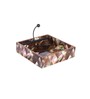 Diamond Brown Wood Tissue Holder