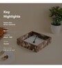 Diamond Brown Wood Tissue Holder