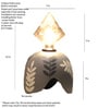 Diamond Bulb Grey Designer Clay Table Lamp