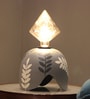 Diamond Bulb Grey Designer Clay Table Lamp