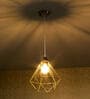 Diamond Geometric Golden Metal Pendant Hanging Light