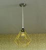 Diamond Geometric Golden Metal Pendant Hanging Light