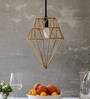 Diamond Gold Iron Single Hanging Light