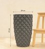 Diamond Grey Plastic Planter