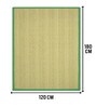 Green Diamond Jute & Cotton Woven 4X6 Ft Carpet