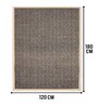 Black Diamond Jute & Cotton Woven 4X6 Ft Carpet