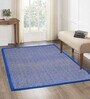 Blue Diamond Jute & Cotton Woven 3X5 Ft Carpet