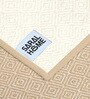 Beige Diamond Jute & Cotton Woven 4X6 Ft Carpet