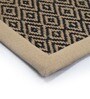 Black Diamond Jute & Cotton Woven 5X7 Ft Carpet