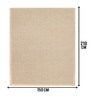 Beige Diamond Jute & Cotton Woven 5X7 Ft Carpet