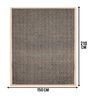 Black Diamond Jute & Cotton Woven 5X7 Ft Carpet
