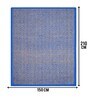 Blue Diamond Jute & Cotton Woven 5X7 Ft Carpet