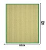 Green Diamond Jute & Cotton Woven 5X7 Ft Carpet
