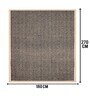 Black Diamond Jute & Cotton Woven 6X9 Ft Carpet