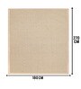 Beige Diamond Jute & Cotton Woven 6X9 Ft Carpet