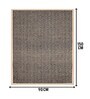 Black Diamond Jute & Cotton Woven 3X5 Ft Carpet