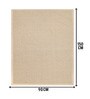 Beige Diamond Jute & Cotton Woven 3X5 Ft Carpet