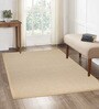 Beige Diamond Jute & Cotton Woven 3X5 Ft Carpet