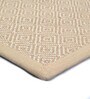 Beige Diamond Jute & Cotton Woven 3X5 Ft Carpet
